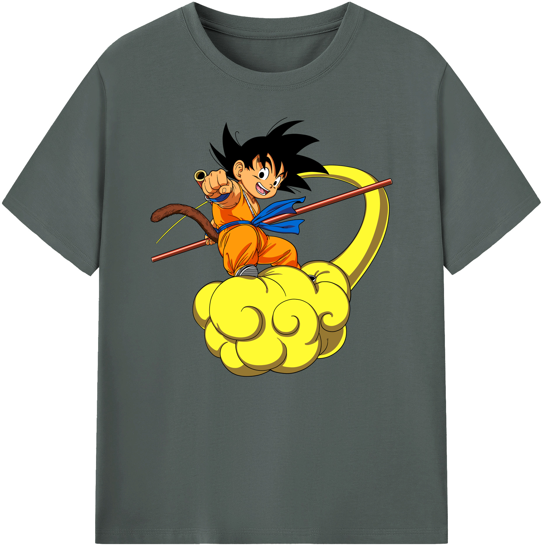 （画像用） ドラゴンボール 孫悟空（そん ごくう）Son Goku カカロット DRAGON BALL Kakarotto 綿100％ メンズ半袖Tシャツ｜肌触りやわらか＆通気性